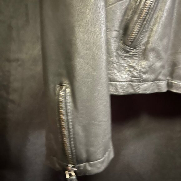 Leather jacket nouhaila cuir lambkin - Picture 5 of 6